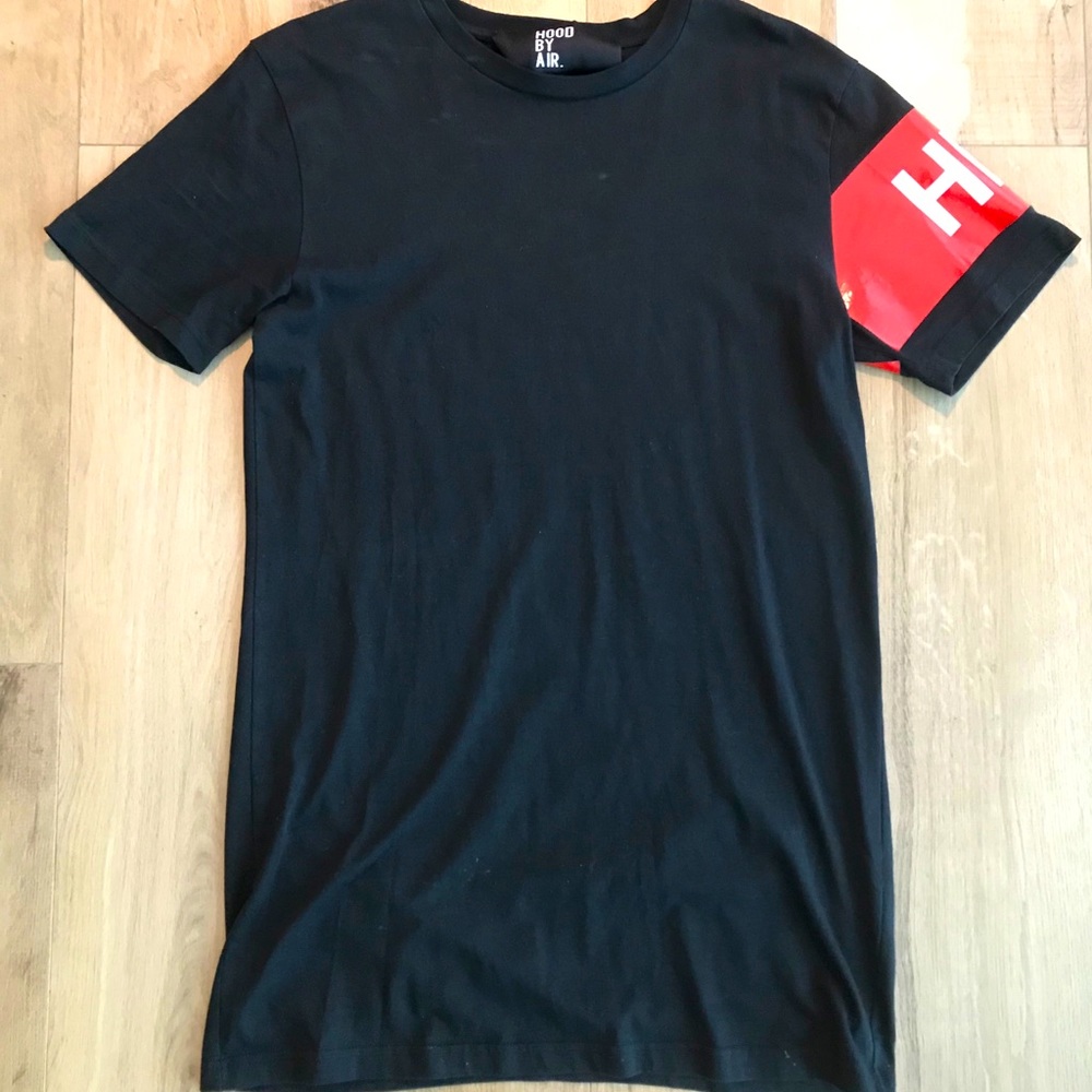 Hood by Air t shirt dress with logo. Size M.